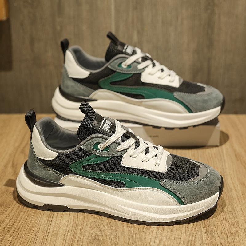 

[Обувь хорошего качества] Весна 2025 года, новые мужские спортивные туфли, модная мужская обувь, сетчатая дышащая повседневная обувь 39