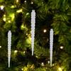 12pcs Acrylic Icicle Party Wedding Festival Christmas Tree Hanging Decoration 14.8cm