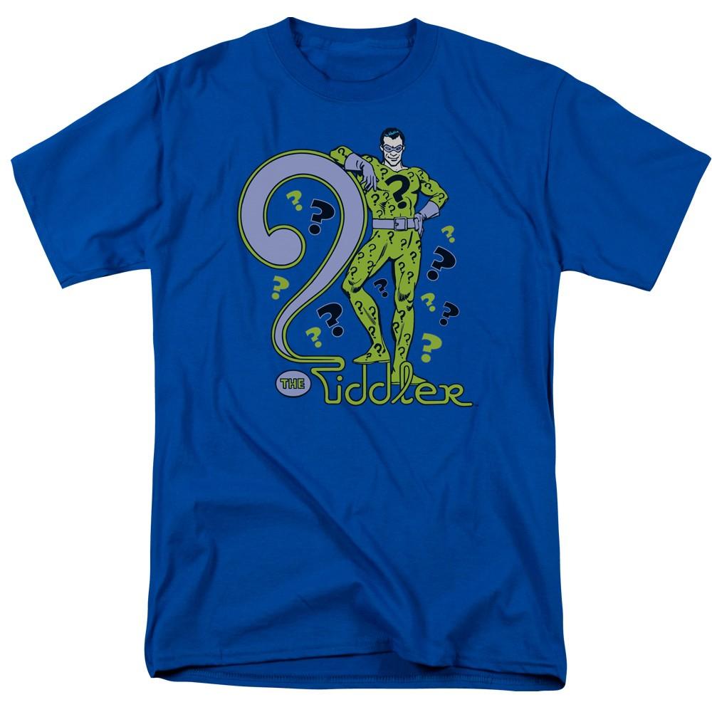 DC Comics - DC Originals - The Riddler - Adult Unisex T-Shirt - Blue S