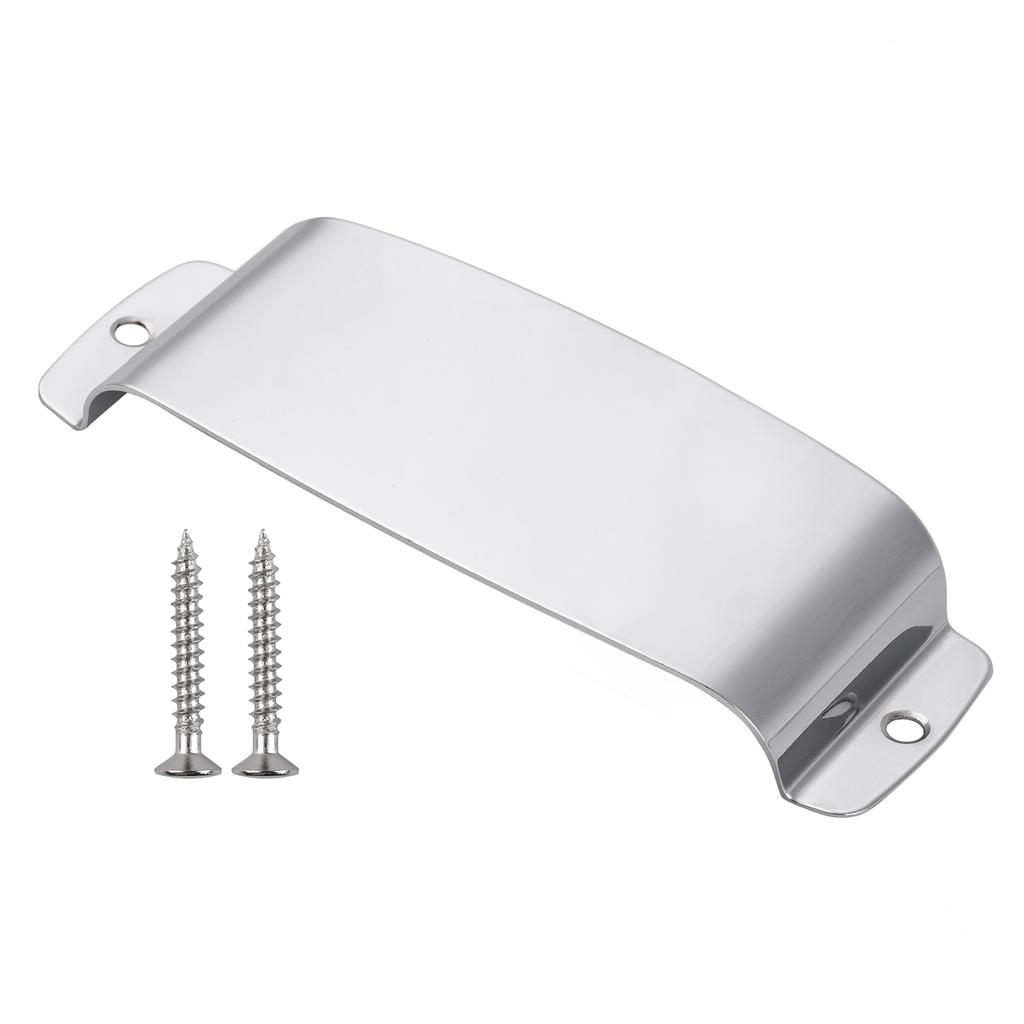 Bass Pickup Cover Plate Alloy Pickup Cover Protector with 2 Mounting Screws Bass Replacement Part