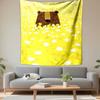 Bear Illustration Tapestry Wall Hanging, Cute Forest Bear, Wall Decor for Bedroom Living Room Dorm
