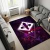 ACF Fiorentina Football Star Player Area Rug, Purple City Landscape Poster Floor Carpet, Non Slip Mat for Bedroom Living Room, Fan Home Decor