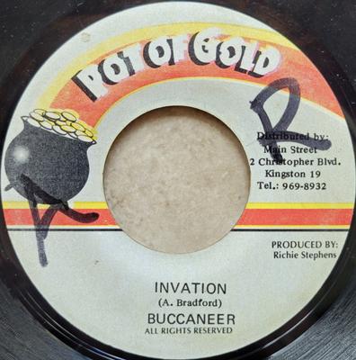 7inch Record BUCCANEER - Invation NONE Pot Of Gold Jamaica Reggae, Ska & Dub Used