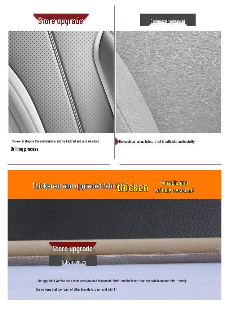 BYD E7 All-Season Full Leather Car Seat Cushion (Universal Fit)