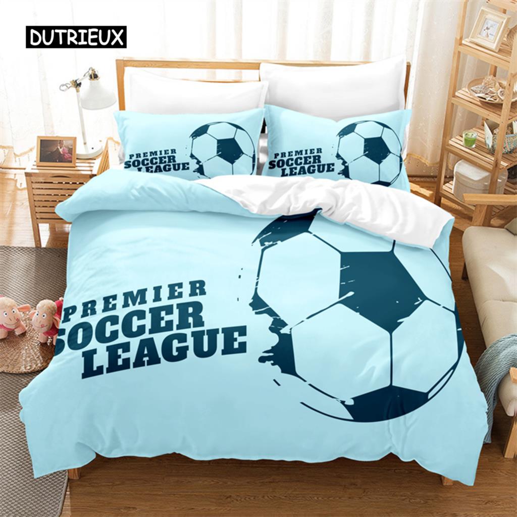 Set de lenjerie de pat pentru fotbal, sport competitiv, pentru băiat