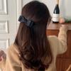 Women Korean Fashion Big Bow Spring Hair Clips Elegant Headwear for Girls Black Pink Hair Pin Simple Barrettes Hair Accessories