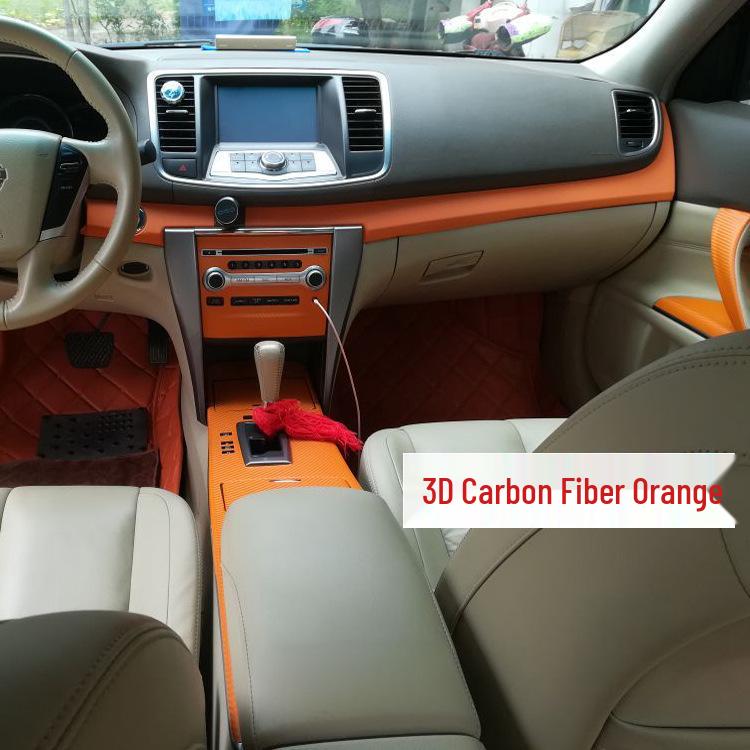 Teana 08-12 Adhesivo de Consola de Cambios de Fibra de Carbono para Modificación Interior