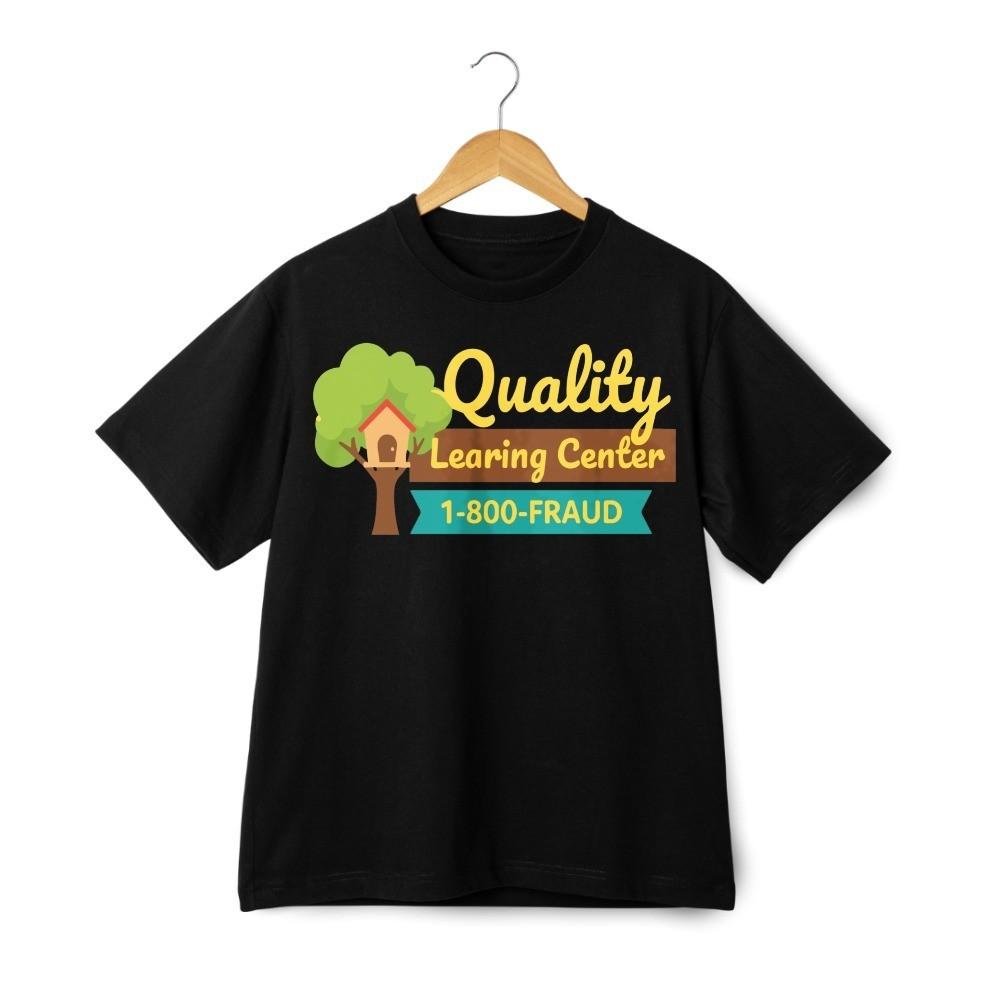 Quality Learning Center Graphic T Shirt Funny Parody Design Unisex Tee XL