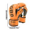 Kids 6oz Professional Boxing Training Sparring Gloves PU Leather Kids Breathable Adjustable Wristband Training Gloves