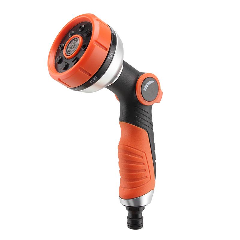 

High-Pressure Garden Hose Spray Gun for Watering & Car Wash оранжевый