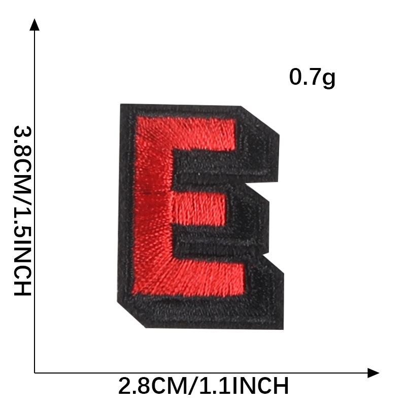 Duoku Computer Embroidery English Alphabet Cloth Label Name Label Ball Suit Mark Patch Clothing Accessories Embroidery Cloth Sticker