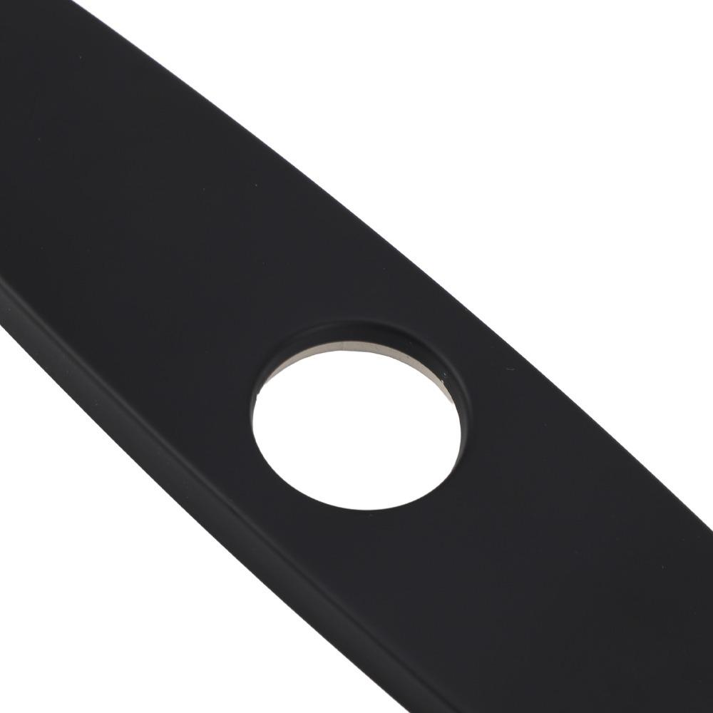 304 Stainless Steel Faucet Deck Plate 10 Inch Faucet Hole Cover Plate Faucet Base Plate Kitchen Oval Shape