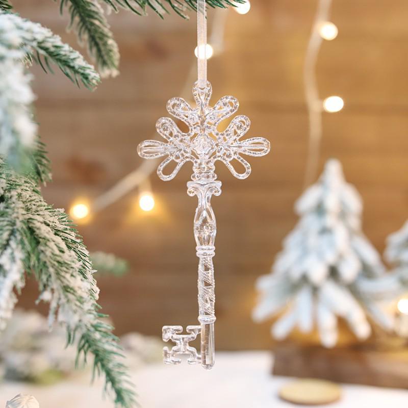 

Прозрачные акриловые кристаллы в виде снежинок, рождественские украшения для елки
