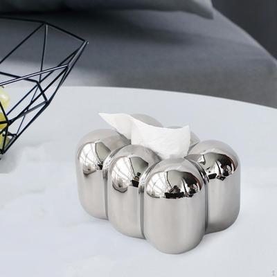 Ceramic Tissue Case Decoration Facial Tissues Container for Desktop Vehicle Dorm
