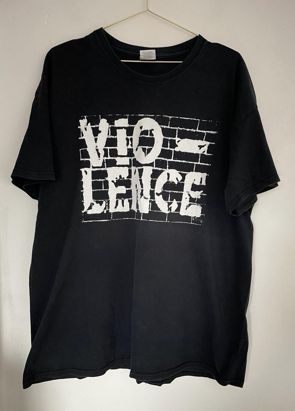 Vintage Vio-Lence Logo shirt XL Thrash Metal Rock Band Gig Festival Machine Head Unisex T-Shirt S