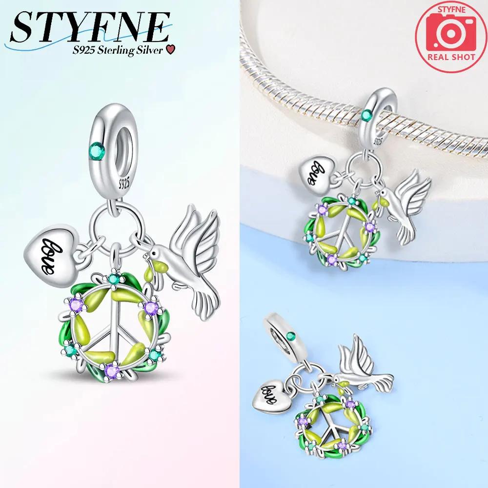 Decorative Charms Plata Originales Angel Of Peace Beads For Charms Genuine Copper Bracelet Beads Jewellery Crafting Women'S Gift Choice