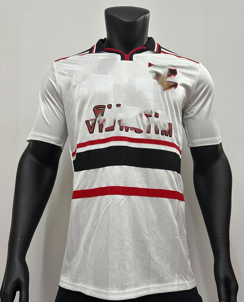 Club retro jersey home and away retro top nostalgic league Champions League version short sleeve Red Devils main Real Madrid