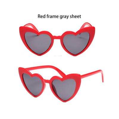 Heart-Shaped Sunglasses Love Ladies Sunshade Sunglasses European And American Fashion Heart Sunglasses Rider Glass UV Protection