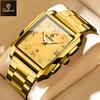 BINBOND Fashion Business Watch Men Square Sport Waterproof Watch For Men Top Brand Luxury Military Quartz Chronograph Wristwatch