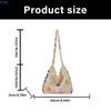 X7XC Women's Crochet Toted Bag Beach Bag Bohemian Shoulder Handbags Summer Vacation Crossbody Bag Portable Knit Hippies Bag