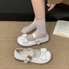 Black Ballet Style Retro Shallow Mouth Flat-soled Single Shoes Women's 2025 New Autumn Skirt Round Head Mary Jane Shoes