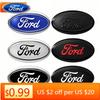 Adesivo de Carro Ford Novo 2025 Quente 58x22MM Adesivo de Logotipo Emblema Central do Volante do Carro Para Ford S MAX Ranger Focus Fiesta Mondeo Ku
