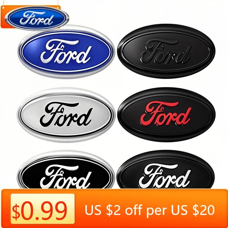 Neuer 2026 Autoaufkleber Ford Neu 2025 Heiß 58x22MM Auto Lenkrad Mittel Emblem Logo Aufkleber Für Ford S MAX Ranger Focus Fiesta