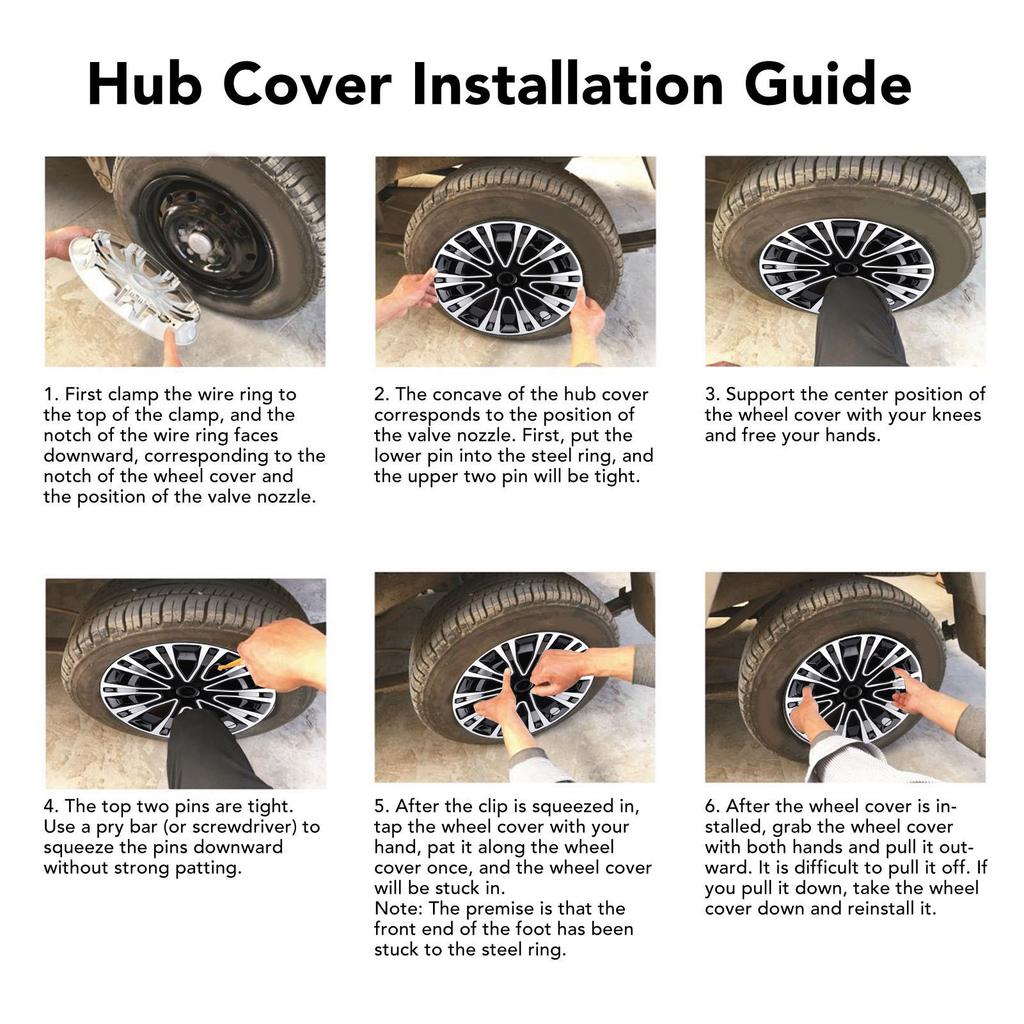 Calotas de 15 polegadas Completas Aparência Elegante Encaixe Capa de Aro R15 para a Maioria dos Carros Caminhões SUVs Cubo de Roda