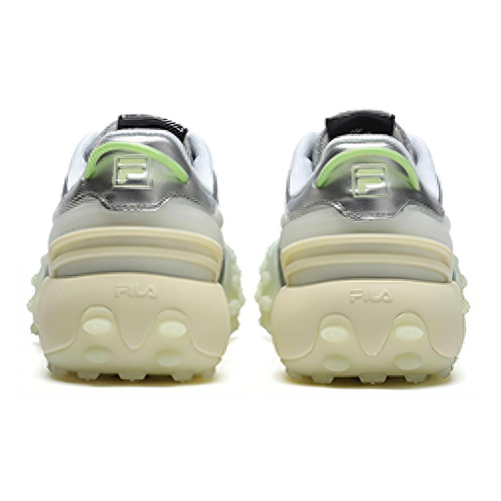 FILA Gara Fabric TPU Leather Sports Casual Low-Top Lifestyle Shoes Women sneaker Silver Gray F12W213111FSW