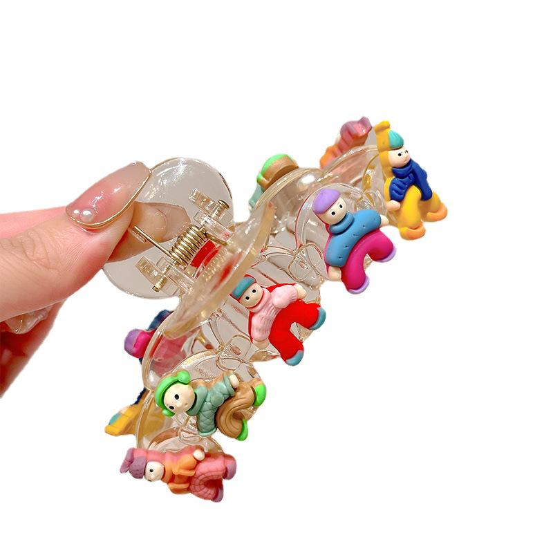 Sweet & Cute Large Shark Hair Clip: Elegant Hairpin for Women
