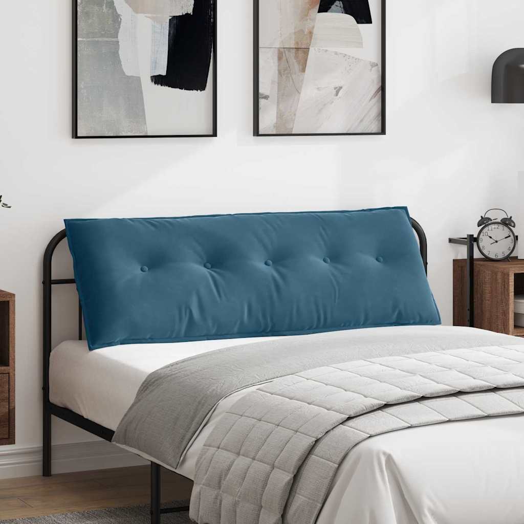 Back Pillow Blue 140 x 50 cm Cord Fabric