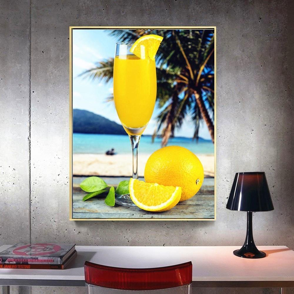 Diamantmalerei, vollständiger Bohrer, runde Frucht, Diamantstickerei, vollständige Darstellung, Pflanzendiamant