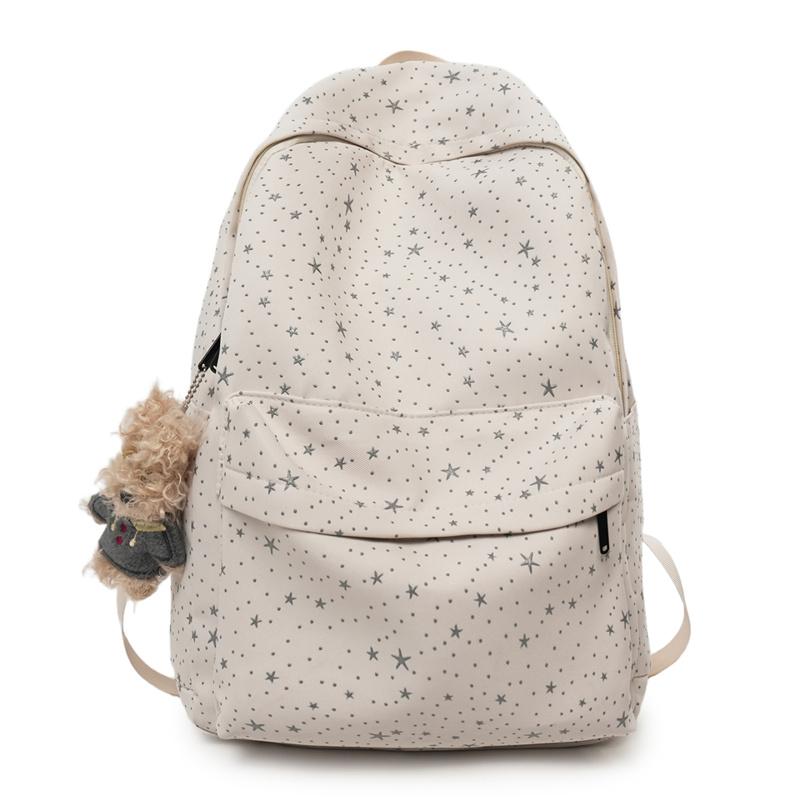 Star Women's Backpack Student Schoolbag