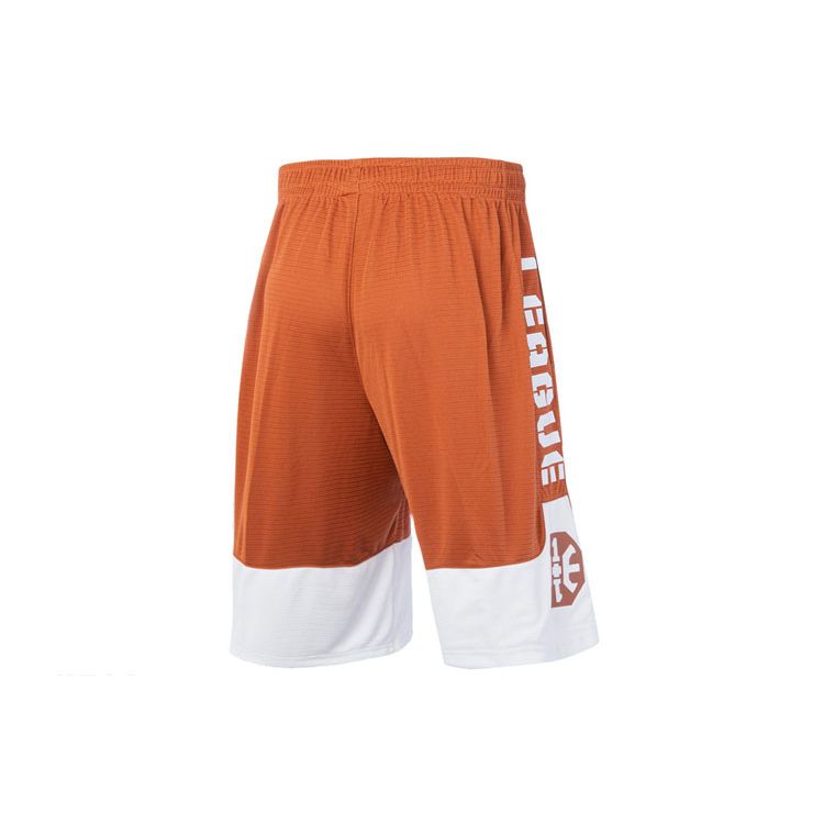 Li-Ning Basketball Series Sports Shorts Men Bottoms Black Amber-Brown Off-White AAPQ007-9