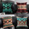 Fashion Bohemia Painting Pillow Case Home Dorm Chair Back Short Plush Double-sided Printing Office Nap Time Cushion Cover