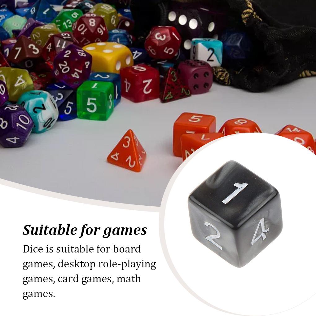 1Pcs Wear-resistant Opaque Dice Set Readable Dice Square Anti-skidding Stable Practical Children Toy Math Game Accessories