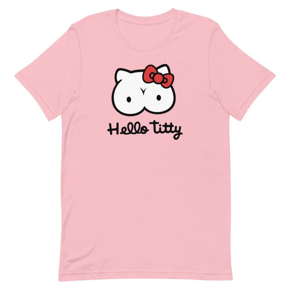 Hello Titty Parody TShirt Parody Funny Joke Gag Comical Bella Canvas Unisex TShirt