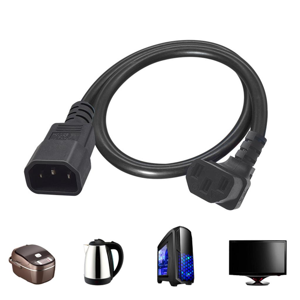 IEC320 C14 To C13 Elbow Cable Cord Efficient & Reliable Power Distribution Solution for Rice Cooker Electric Kettles