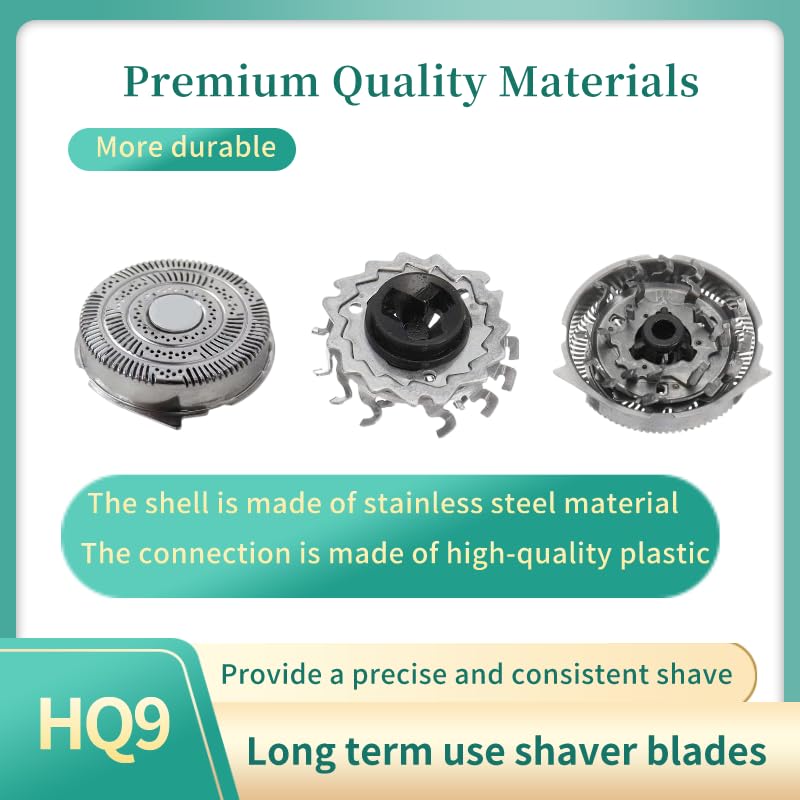 Hq9 Electric Razors Blades Replacement Fit for Norelco 8240XL 8250XL, Durable Shaver Blades for norelco 8140XL 8150XL 8160XL 8170Xl 8171XL 8175XL