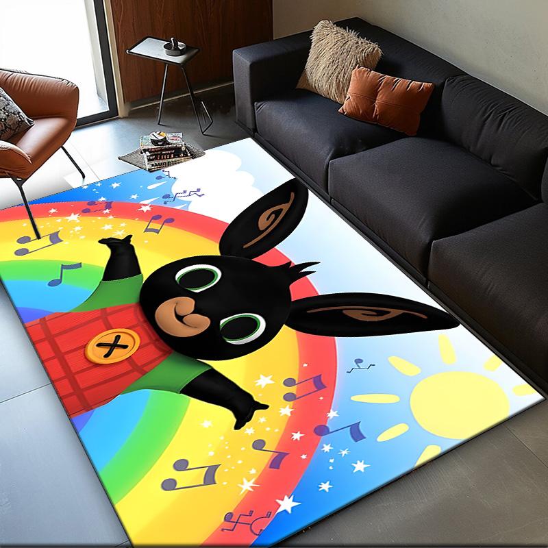 1PC rug Rainbow Bing Friends Singing Carpet, Chair Rug,Area Rug for Office Bedroom living rooms bedroom, Doormat decor Christmas fan gifts