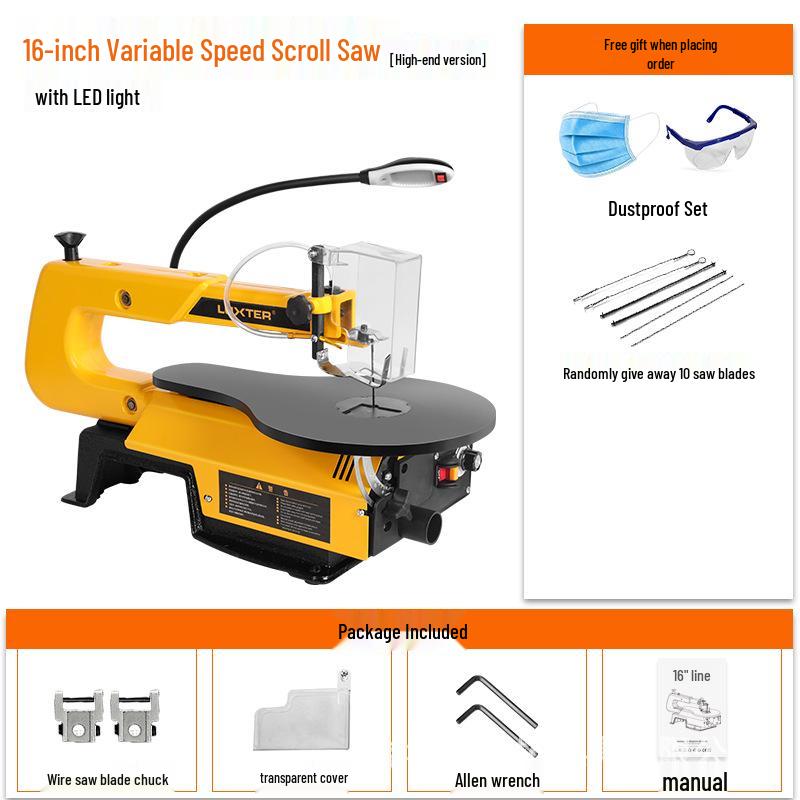 LUXTER Electric Jigsaw & Scroll Fret Saw for Woodworking