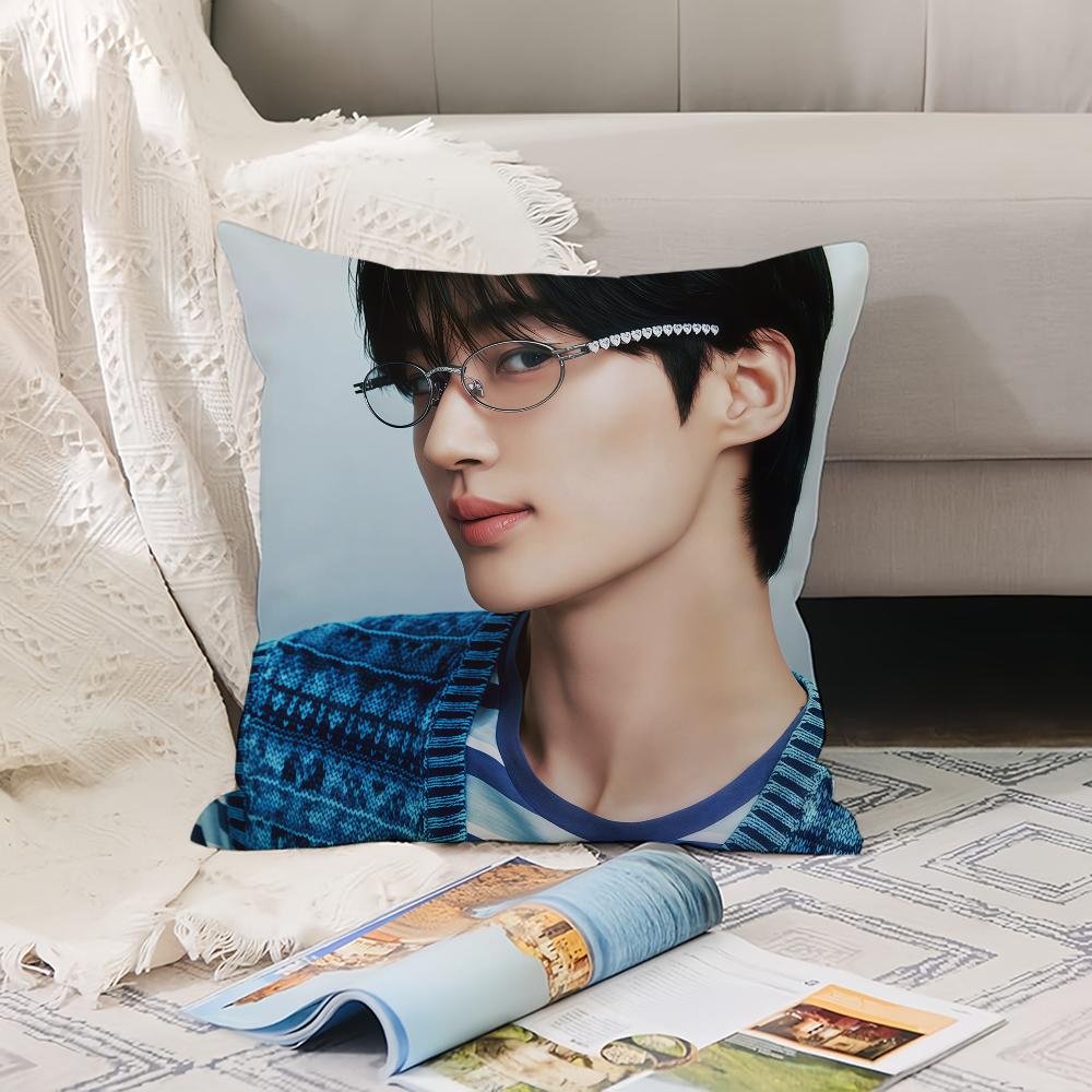 Koreanisches Modell B-Byeon W-Wooseok Kissenbezug Büro Kissen Geeignet für Sofa Auto Schlafzimmer Dekorative Kissenhülle