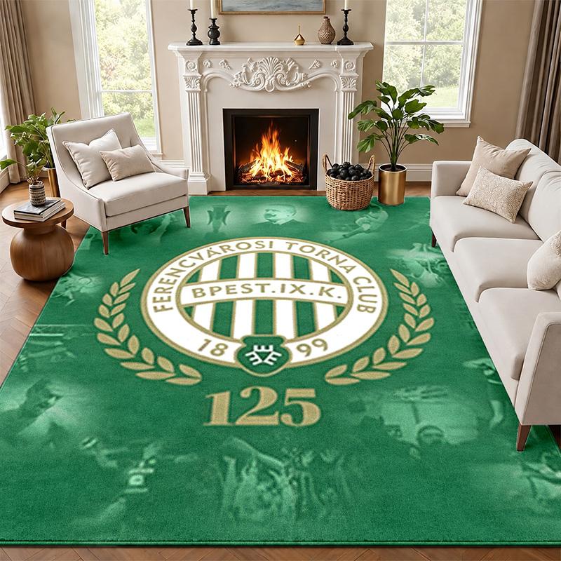 Ferencvarosi TC Carpet Door Mat for Living Room or Bedroom Protective Mat Under Chair Office Decoration Christmas Gift Birthday Present