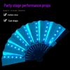 Luminous Folding Fan for Nightclubs, TikTok Influencers, and Stage Performances – Perfect for Men and Women