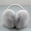 Morbido peluche scaldino per le orecchie inverno caldo paraorecchie per donna uomo moda colore solido paraorecchie protezione dal freddo esterno paraorecchie copertura per l'orecchio