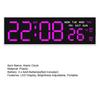 Digital Alarm Clock Large LED Display Brightness Adjustable Battery Operated Home Bedroom Clock with Week Temperature