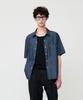 Man In Jungle Back Pocket Boxy Denim Shirt - Indigo