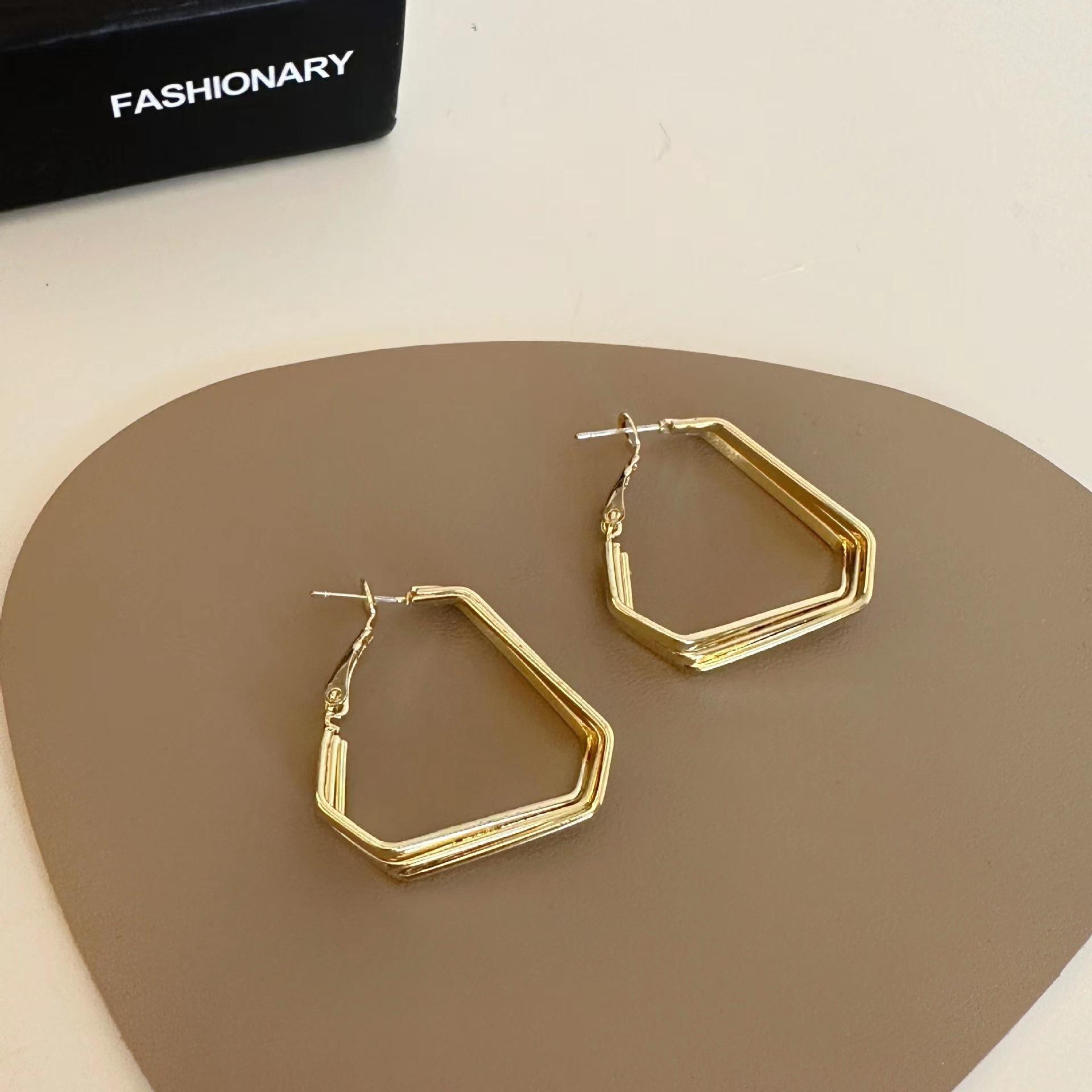 Простые высококачественные геометрические серьги-гвоздики в стиле «холодный ветер», простые модные, серьги с индивидуальным характером