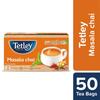 Tetley Masala Chai Black Tea 50 Tea Bags 100g Refreshing Assam Blend With Spicy Flavour