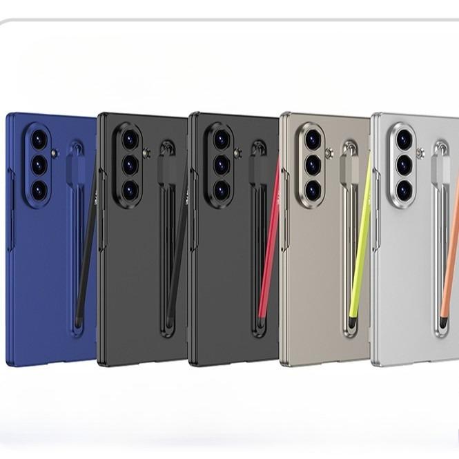 Suitable for Samsung Zfold7 Mobile Phone Case Ultra-thin Integrated Pen Slot Flip Cover Folding Screen Matte Protective Cover